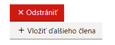 Pridanie a odstránenie sekcie