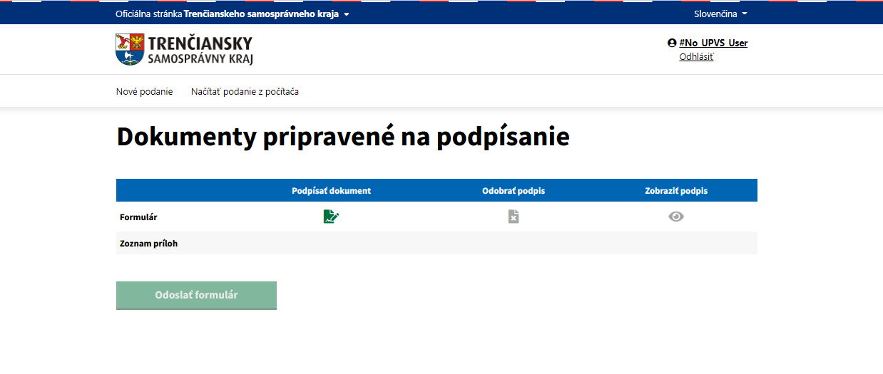 Dokumenty pripravené na podpísanie